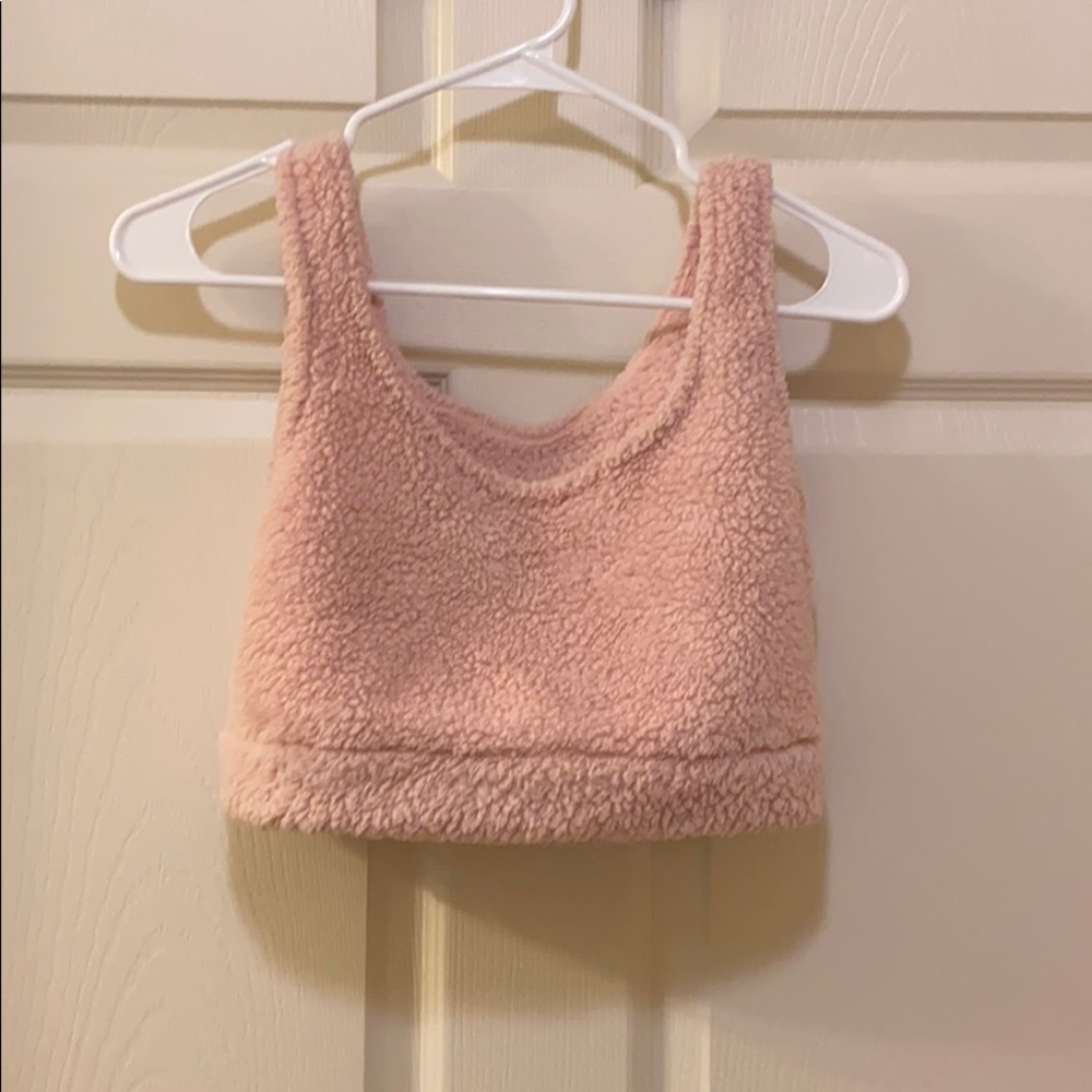 Sherpa crop top